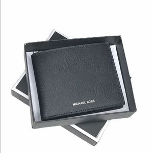 Michael Kors Andy Leather Bifold Wallet, Black